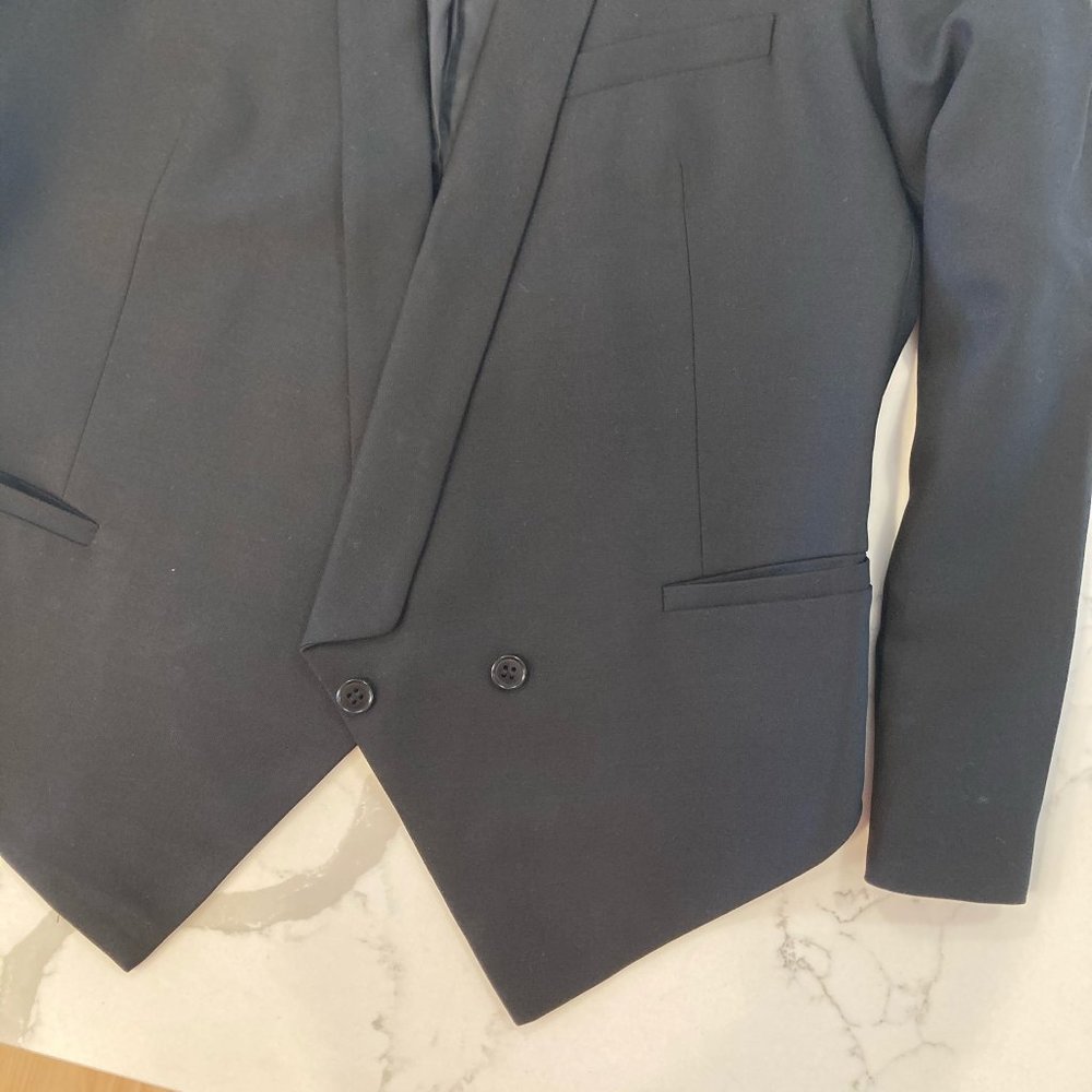 Asymmetrical Hem Tuxedo By Helmut Lang - image 4